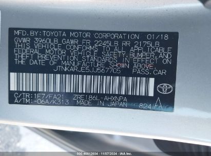 Lot #2989127600 2018 TOYOTA COROLLA IM