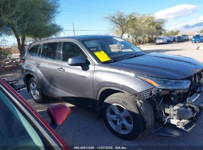 Lot #3035089343 2021 TOYOTA HIGHLANDER HYBRID LE