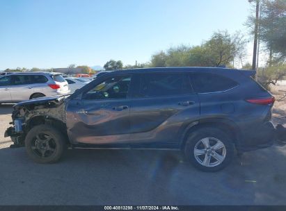 Lot #3035089343 2021 TOYOTA HIGHLANDER HYBRID LE