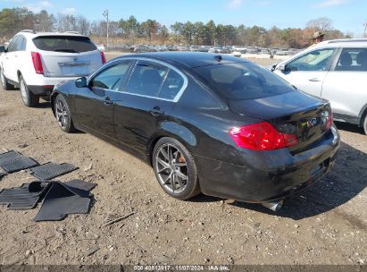 Lot #2995294526 2010 INFINITI G37X