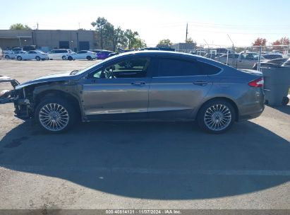 Lot #3035094726 2014 FORD FUSION HYBRID TITANIUM