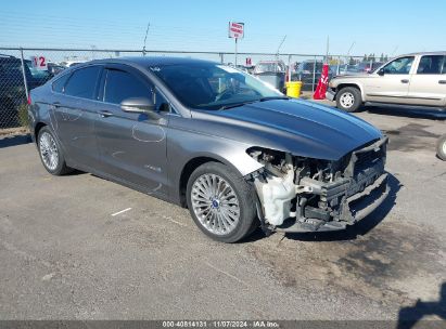 Lot #3035094726 2014 FORD FUSION HYBRID TITANIUM