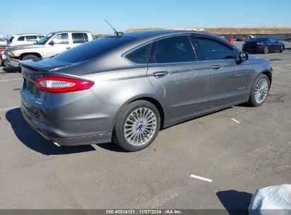 Lot #3035094726 2014 FORD FUSION HYBRID TITANIUM