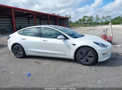 Lot #2992821429 2021 TESLA MODEL 3 STANDARD RANGE PLUS REAR-WHEEL DRIVE