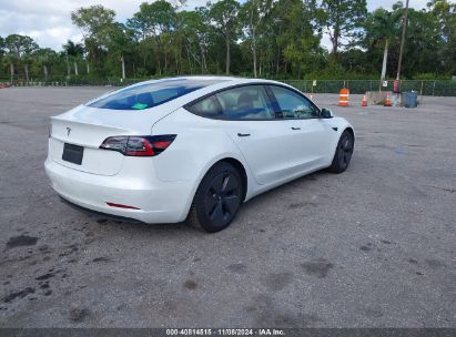 Lot #2992821429 2021 TESLA MODEL 3 STANDARD RANGE PLUS REAR-WHEEL DRIVE