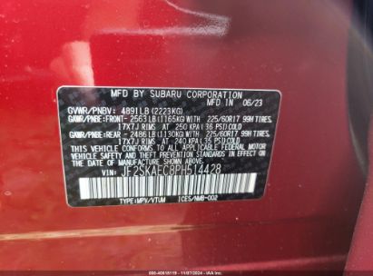 Lot #2995294394 2023 SUBARU FORESTER PREMIUM