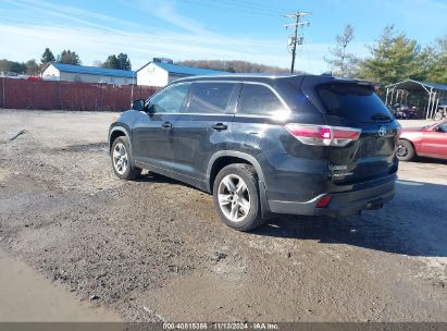 Lot #3035072453 2015 TOYOTA HIGHLANDER LIMITED PLATINUM V6