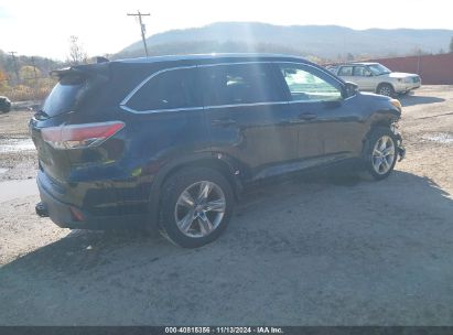 Lot #3035072453 2015 TOYOTA HIGHLANDER LIMITED PLATINUM V6