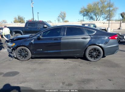 Lot #3056071778 2019 FORD FUSION HYBRID SE