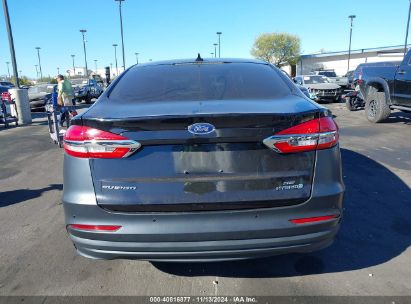 Lot #3056071778 2019 FORD FUSION HYBRID SE