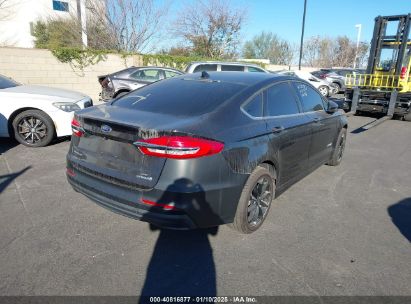 Lot #3056071778 2019 FORD FUSION HYBRID SE