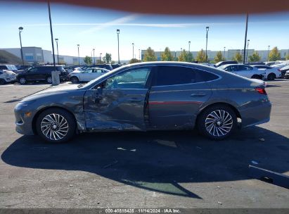 Lot #3037522536 2020 HYUNDAI SONATA HYBRID LIMITED