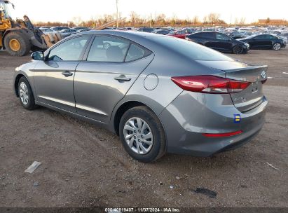 Lot #3035083853 2018 HYUNDAI ELANTRA SE