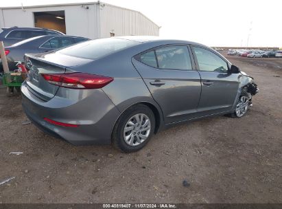 Lot #3035083853 2018 HYUNDAI ELANTRA SE