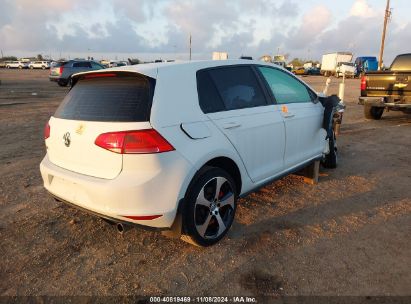 Lot #3056472423 2016 VOLKSWAGEN GOLF GTI AUTOBAHN W/PERFORMANCE PACKAGE 4-DOOR