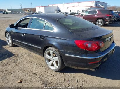 Lot #3035072382 2012 VOLKSWAGEN CC LUX PLUS