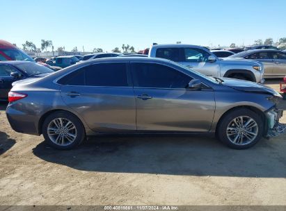 Lot #3035094687 2016 TOYOTA CAMRY SE