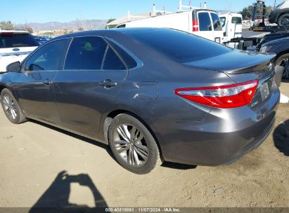 Lot #3035094687 2016 TOYOTA CAMRY SE