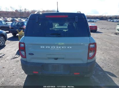 Lot #2995294062 2022 FORD BRONCO SPORT OUTER BANKS