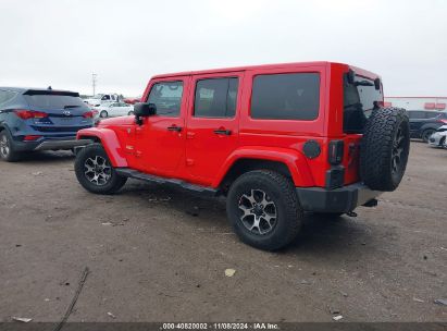 Lot #3048046848 2015 JEEP WRANGLER UNLIMITED SAHARA