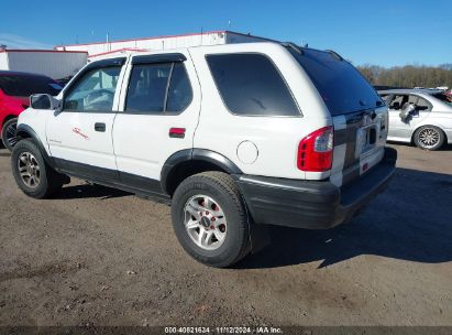 Lot #3035072285 2004 ISUZU RODEO S/S 3.2L V6