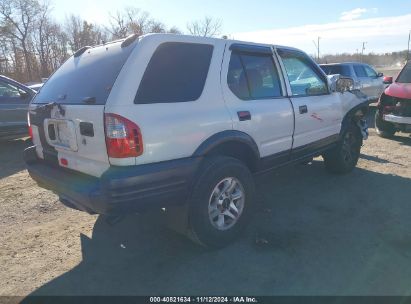 Lot #3035072285 2004 ISUZU RODEO S/S 3.2L V6