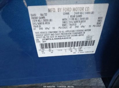 Lot #2990346296 2022 FORD EDGE SEL