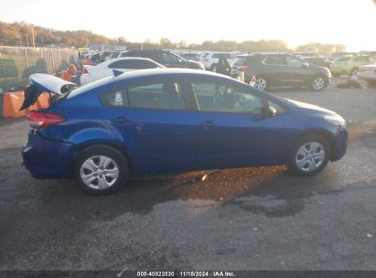 Lot #3045360514 2017 KIA FORTE LX