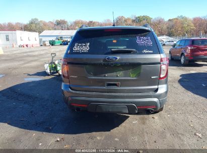 Lot #3052075641 2015 FORD EXPLORER SPORT