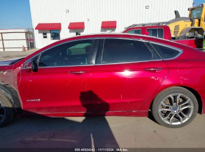 Lot #3053063360 2019 FORD FUSION HYBRID TITANIUM