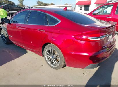 Lot #3053063360 2019 FORD FUSION HYBRID TITANIUM