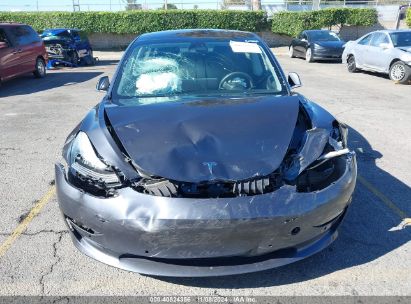 Lot #3045360793 2018 TESLA MODEL 3 LONG RANGE/MID RANGE