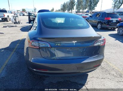 Lot #3045360793 2018 TESLA MODEL 3 LONG RANGE/MID RANGE