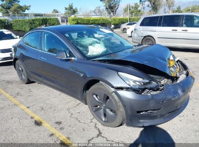 Lot #3045360793 2018 TESLA MODEL 3 LONG RANGE/MID RANGE