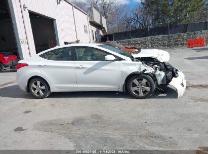 Lot #3047411814 2012 HYUNDAI ELANTRA GLS