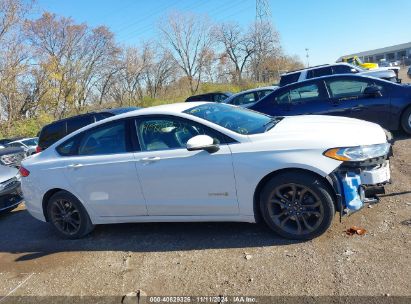 Lot #3037544396 2018 FORD FUSION HYBRID SE