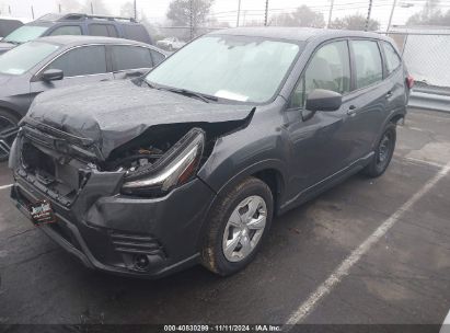 Lot #3031250649 2022 SUBARU FORESTER