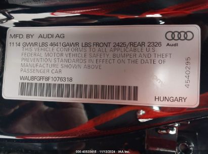 Lot #3037532374 2015 AUDI S3 2.0T PREMIUM PLUS