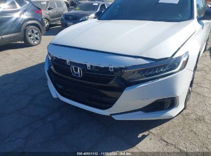 Lot #2995301167 2022 HONDA ACCORD SPORT SPECIAL EDITION