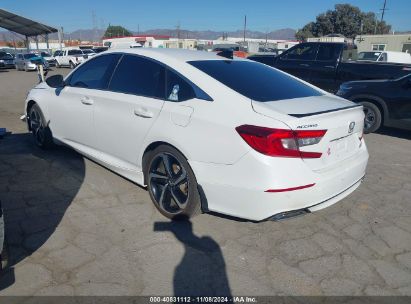 Lot #2995301167 2022 HONDA ACCORD SPORT SPECIAL EDITION