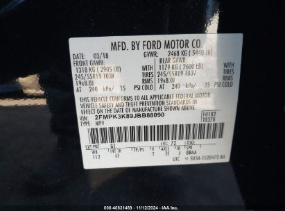 Lot #2995301138 2018 FORD EDGE TITANIUM