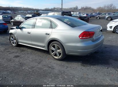 Lot #3007846204 2013 VOLKSWAGEN PASSAT 2.0L TDI SE