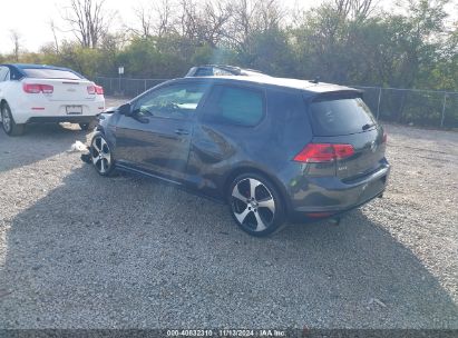 Lot #3042569906 2015 VOLKSWAGEN GOLF GTI 2.0T S 2-DOOR