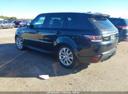 Lot #2997780760 2014 LAND ROVER RANGE ROVER SPORT 3.0L V6 SUPERCHARGED HSE