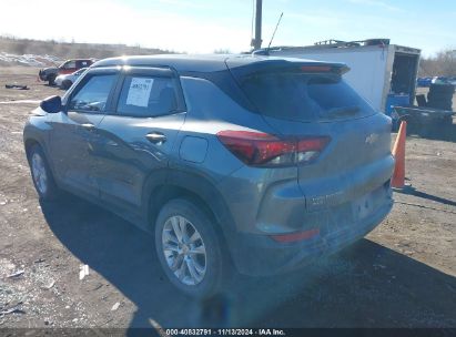 Lot #2992834951 2021 CHEVROLET TRAILBLAZER AWD LS