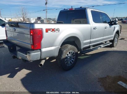 Lot #2990352592 2021 FORD F-250 LARIAT