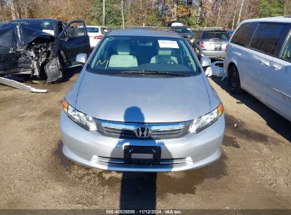 Lot #3035072524 2012 HONDA CIVIC LX