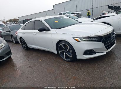 Lot #3031250541 2021 HONDA ACCORD SPORT 2.0T