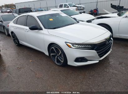 Lot #3031250541 2021 HONDA ACCORD SPORT 2.0T