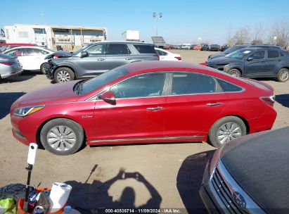 Lot #2995293842 2016 HYUNDAI SONATA HYBRID SE